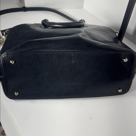 Brahmin Duxbury Satchel Black Charleston Leather Zip Top handle crossbody - Picture 13 of 14